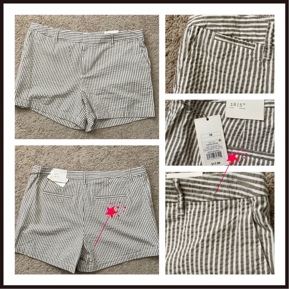 🎯SOLD‼️A New Day seersucker chino shorts-18 - Picture 10 of 10